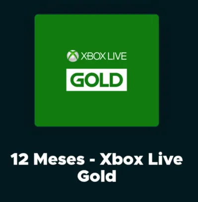 Live Gold 12 meses | R$150