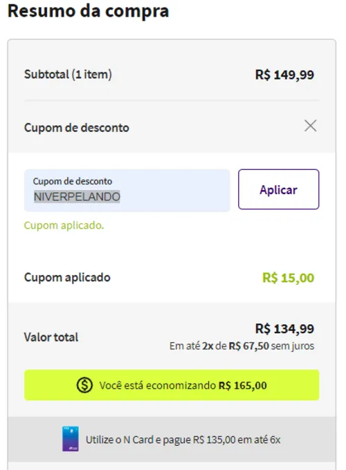 Imagem na descrição da promoção