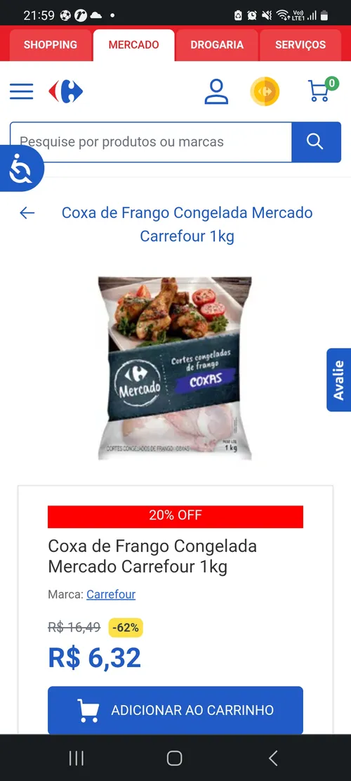 Imagem na descrição da promoção