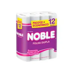 [Do Brasil] Papel Higienico Folha Dupla Noble Neutro 12 Rolos De 20M
