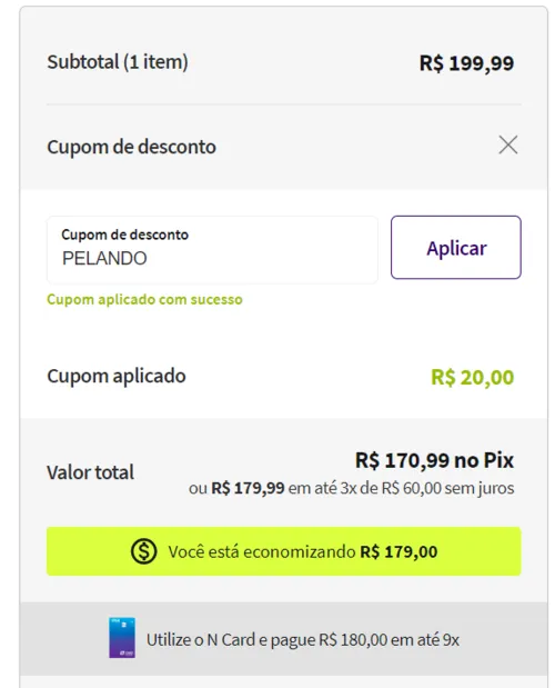 Imagem na descrição da promoção