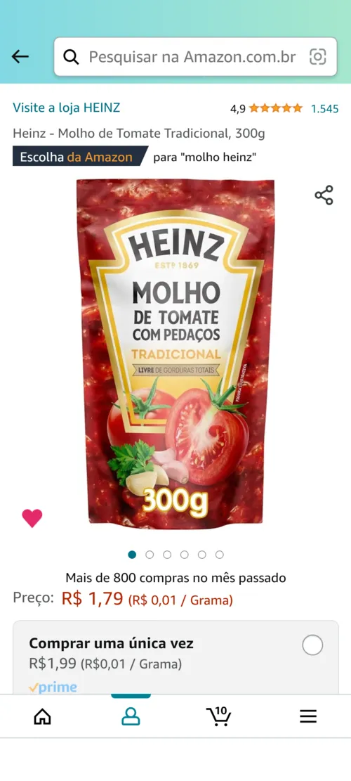 Imagem na descrição da promoção