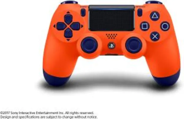 Controle Dualshock 4 - PlayStation 4 - Laranja Sunset - Exclusivo Amazon | R$ 239