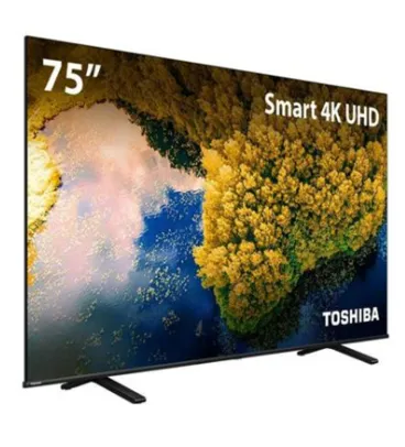 (Ame R$3.324,33) Smart TV DLED 75'' 4K Toshiba - TB009M