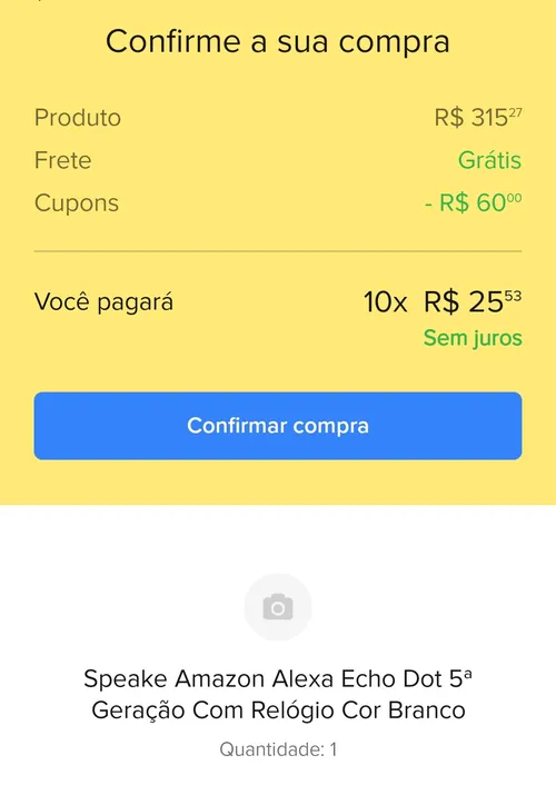 Imagen na descrição da promoção