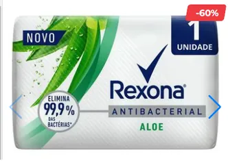 Sabonete Rexona Antibacterial Aloe 84g