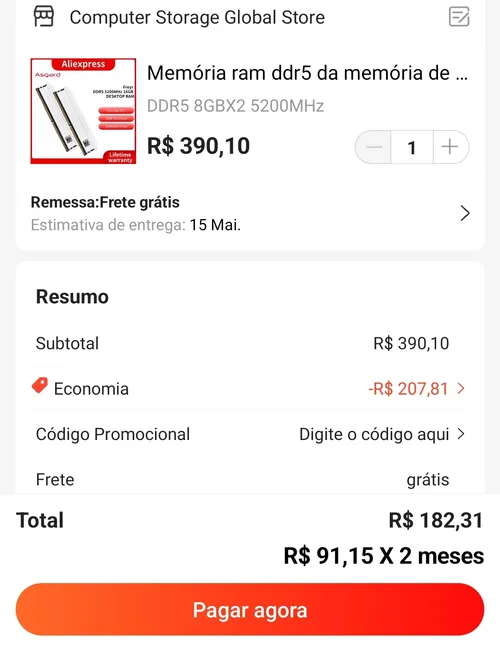 Imagen na descrição da promoção