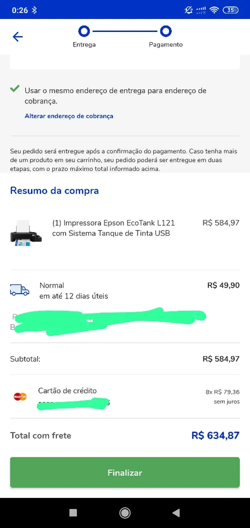 Imagem na descrição da promoção