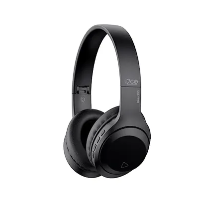 Headphone Bluetooth BASS 300 i2GO com Microfone Integrado, Controle Multimídia, Até 10h de bateria