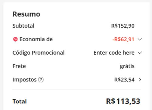 Imagem na descrição da promoção