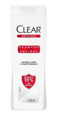 Shampoo Clear Antibac 200ml - R$6,77