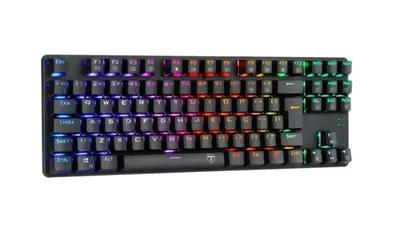 Teclado Mecanico Gamer T-Dagger Bora RGB, Switch Outemu MK.2 DIY Vermelho