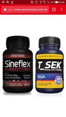 Sineflex Hardcore 150 Caps + T - Sek 120g Power Supplements - R$89