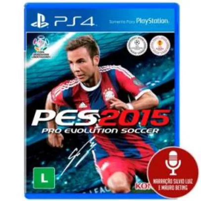 [Ricardo Eletro] Jogo Pro Evolution Soccer 2015 (PES 15) para Playstation 4 (PS4) - Konami

