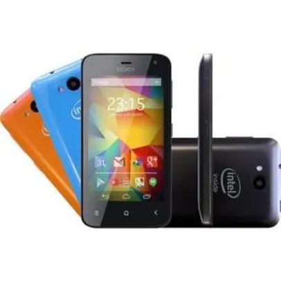 [Sou Barato] Smartphone Qbex Xgo HS011 Dual Chip Desebloqueado Android 4.4 Tela 4"IPS 4GB 3G Wi-fi Câmera 5MP - Preto - R$280
