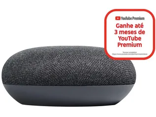 Nest Mini 2ª geração Smart Speaker - com Google Assistente Cor Carvão | R$159