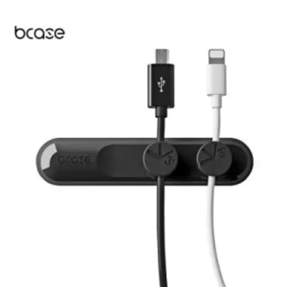 Bcase Tup Multipurpose Magnet Data Cable Desktop Cord Clip  -  BLACK - R$ 5,4