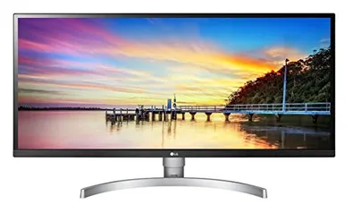 Monitor LG Ultrawide 34'' Full HD, IPS, HDR10, HDMI/Display Port, FreeSync, Som Integrado, Altura Ajustável - 34WK650-W