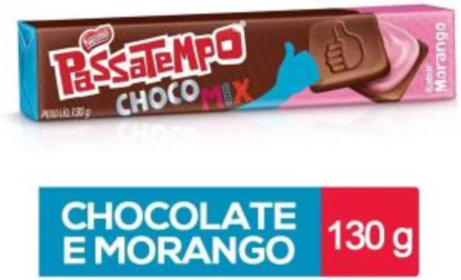 [Amazon prime] Biscoito, Chocomix, Morango, Passatempo, 130g