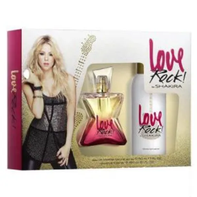 Kit Perfume Love Rock Feminino Shakira EDT 80ml + Desodorante 150ml - R$92