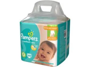 Fraldas Pampers Confort Sec Tam. G 60 Unidades - Extra Sec Pods - R$59,90