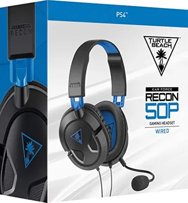 Turtle Beach Recon 50P Fone De Ouvido Com Fio, Preto - Playstation 4