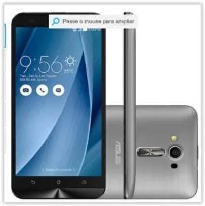[Submarino] Smartphone ASUS Zenfone 2 Laser Desbloqueado Dual Chip Android 5.0 Tela 5.5" 16GB 4G 13MP - Prata por R$ 874