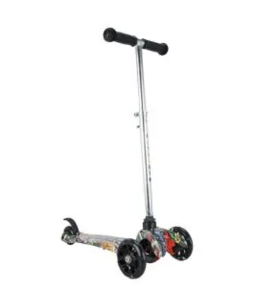 Saindo por R$ 160: Patinete 3 Rodas Spin Roller Ajustável com Luzes de LED - Infantil | Pelando