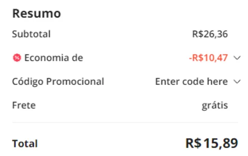 Imagem na descrição da promoção