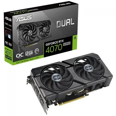 Placa de Vídeo Asus Dual NVIDIA GeForce RTX 4070 Super EVO OC, 12GB