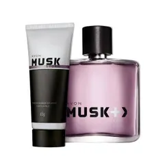 Presente Dia dos Pais Musk Storm Avon - Deo Colônia + Creme de Barbear