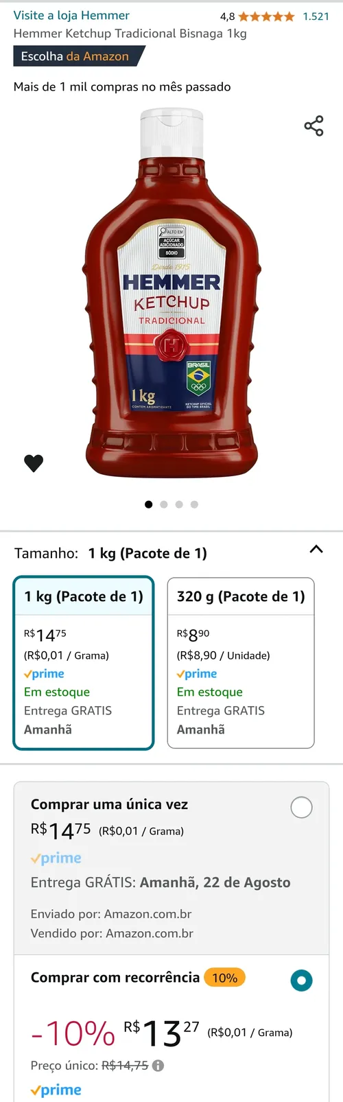 Imagem na descrição da promoção