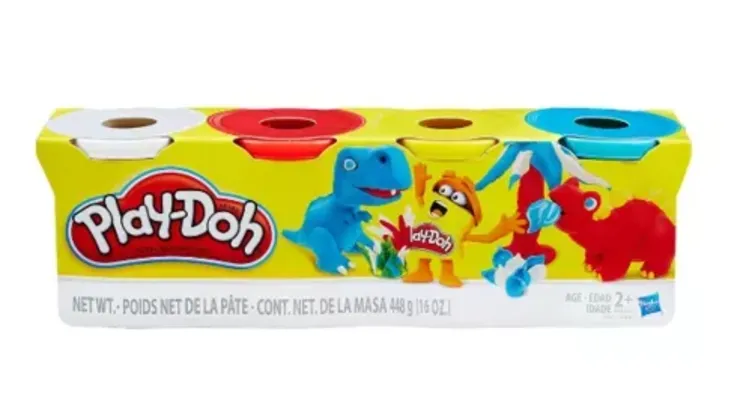 Massa Modelar Play-Doh com 4 Potes Dinossauro - Hasbro