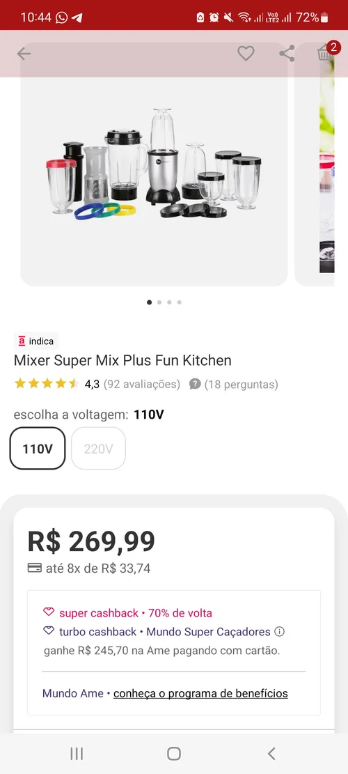 Imagem na descrição da promoção