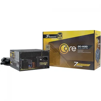 Fonte Seasonic Core GC-500, 500W , 80 Plus Gold, PFC Ativo