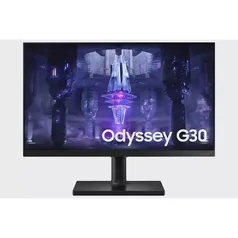 Monitor Gamer Samsung Odyssey 24 Polegadas G30 144hz 1ms  Full HD Ajuste De Altura, Freesync Premium LS24BG300ELMZD