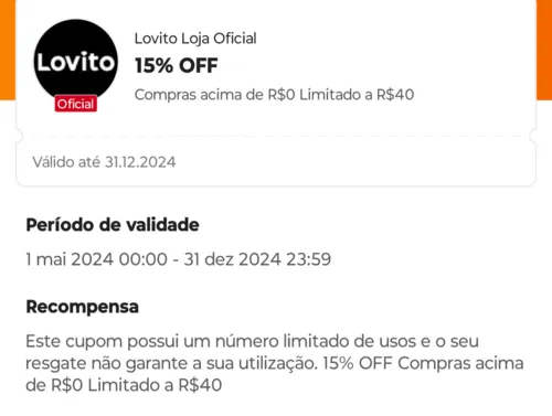 Imagem na descrição da promoção