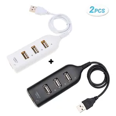 [Internacional | AME R$ 19,16 ] Kit com 2 Hubs USB de 4 Portas USB 2.0