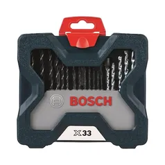 Kit de Pontas e Brocas Bosch X-Line para Parafusar e Perfurar - 33 Unidades