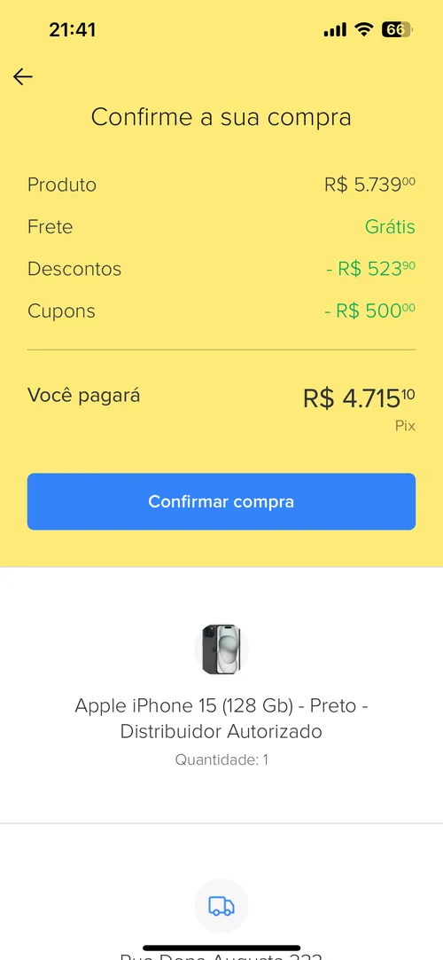 Imagem na descrição da promoção