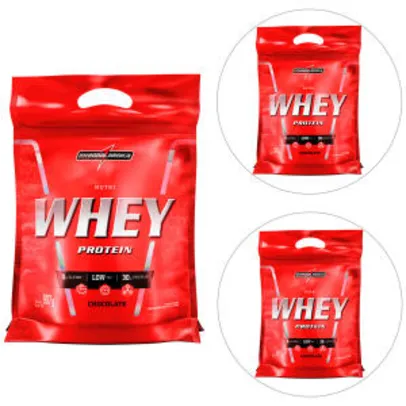 Kit Nutri Whey Protein 3x 907 g Refi - IntegralMédica - R$100