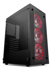 Gabinete Gamer Pichau Magpie III c/ Lateral de Vidro + 3 Fans!