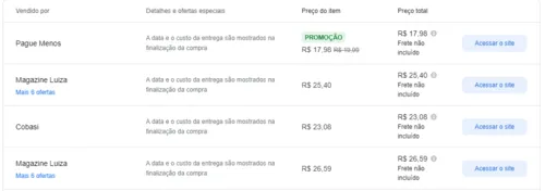 Imagem na descrição da promoção