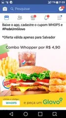 [Salvador] Cupom Glovo para Burger king