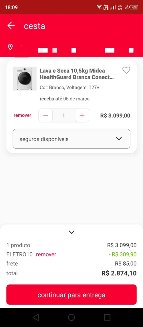 Imagem na descrição da promoção