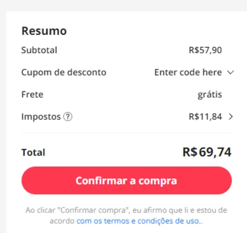 Imagem na descrição da promoção