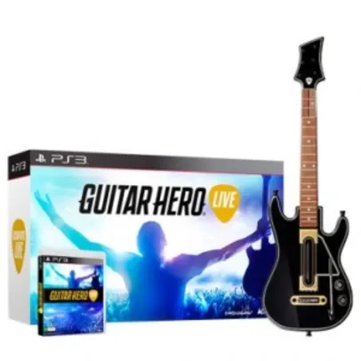 Guitar Hero Live - Jogo + Guitarra - PS3 - R$ 139,90