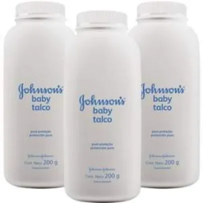 [Walmart] Leve 3 pague 2 Johnson's Baby Talco Regular 200g - por R20