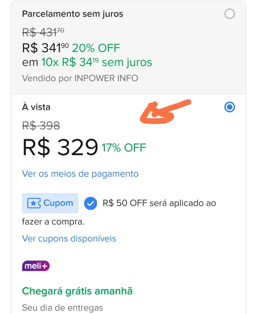 Imagen na descrição da promoção