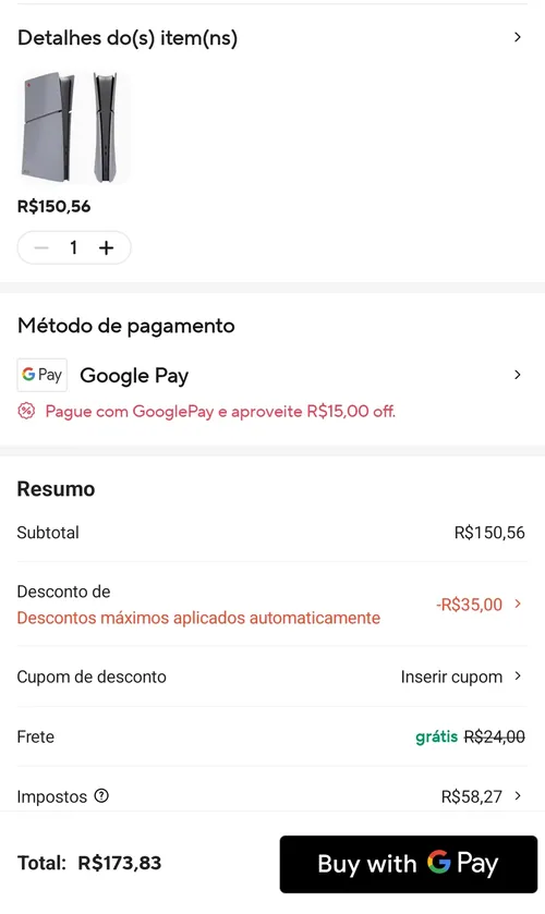 Imagem na descrição da promoção